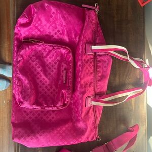Kate Spade Pink Quilted Travel Bag